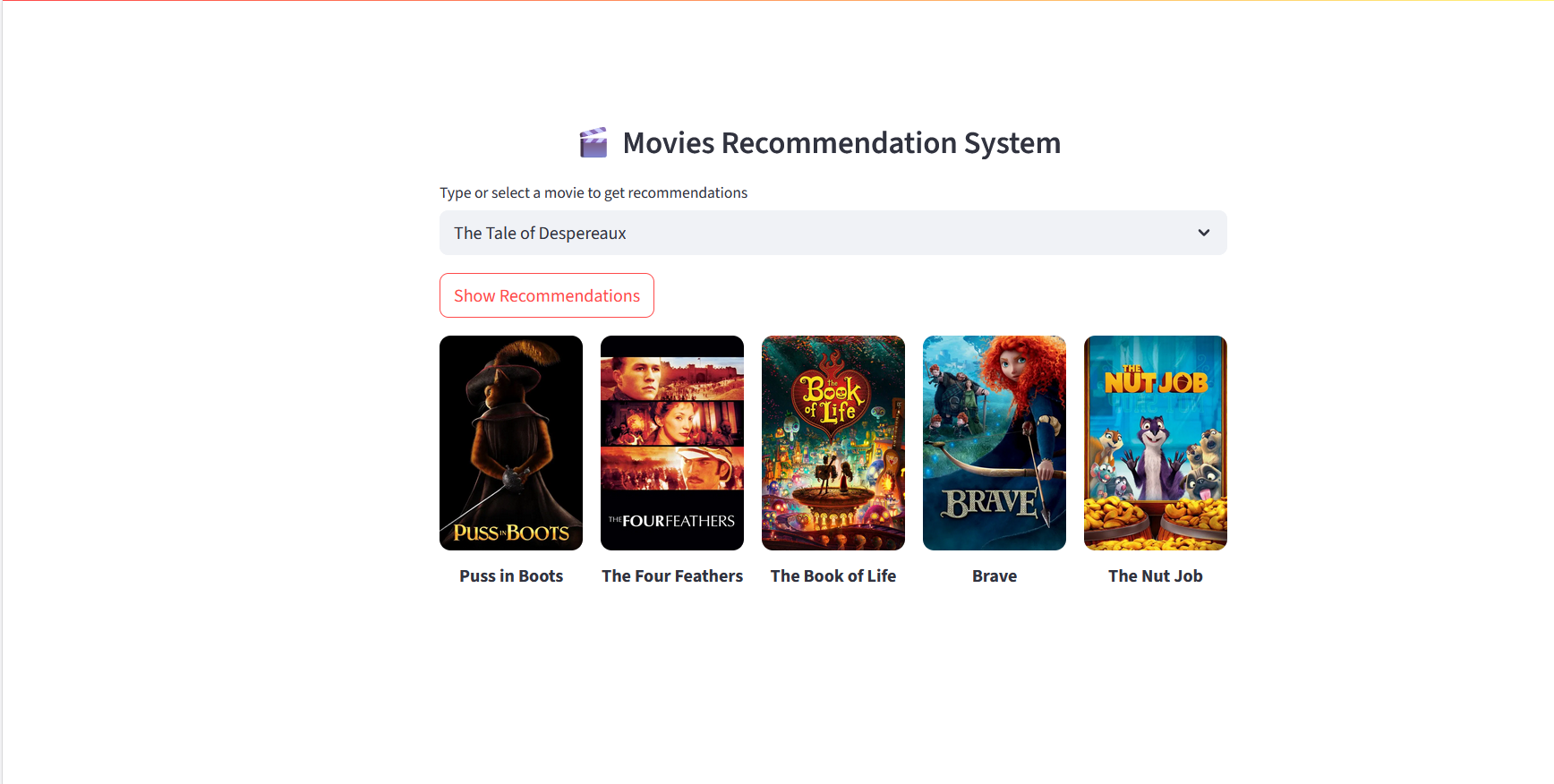 🎬 Movies Recommender System